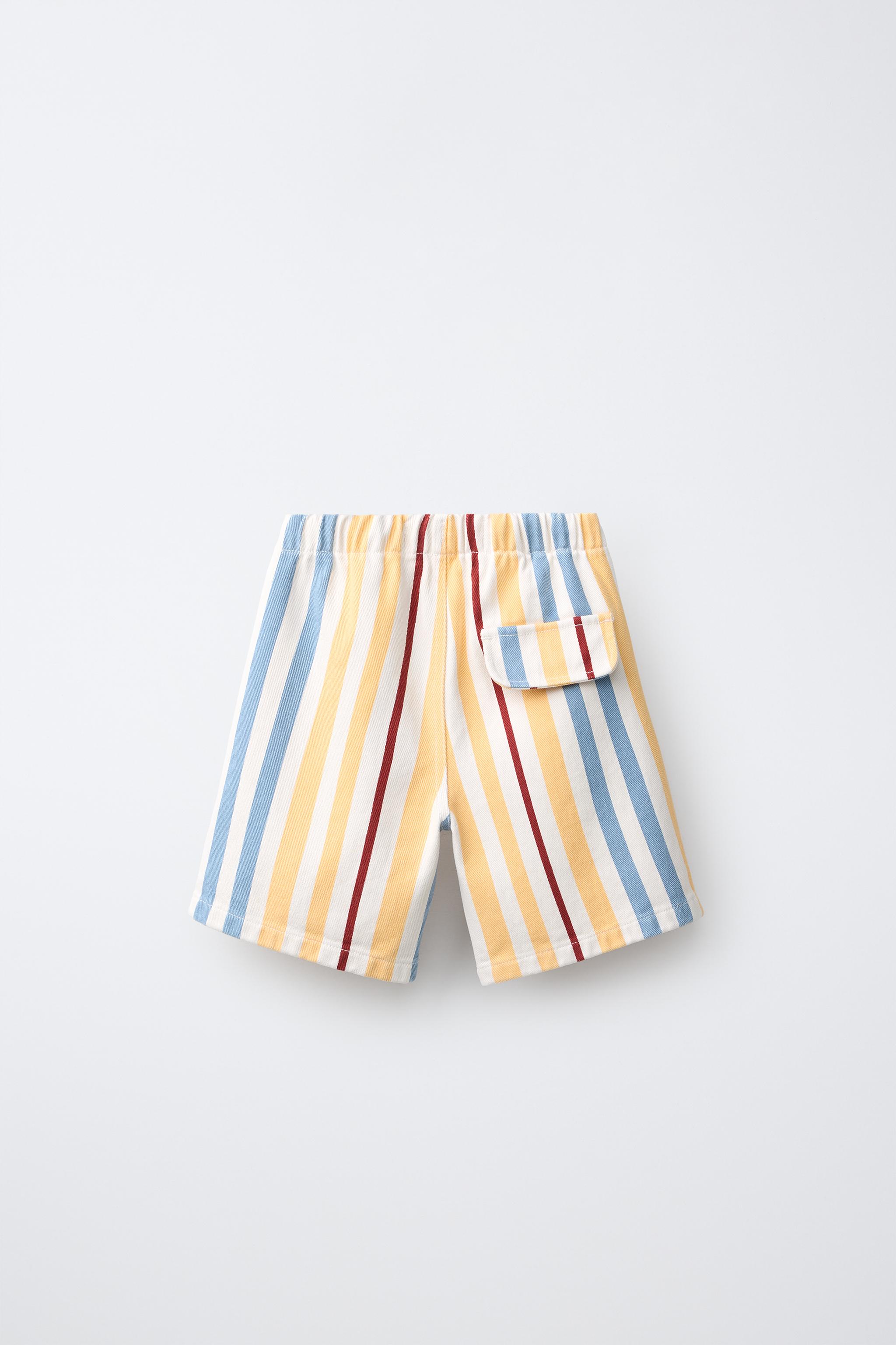 SHORT À RAYURES